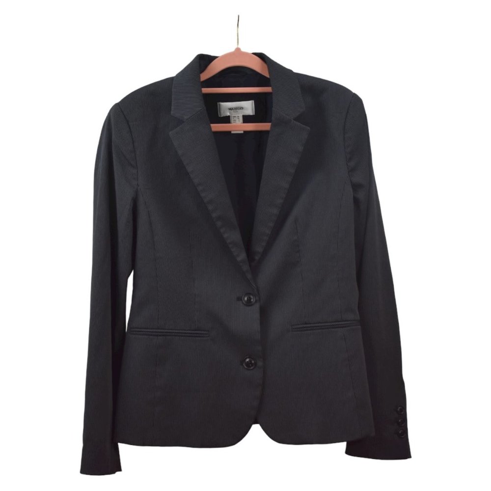 Mango MNG Size 8 Women's Suit Jacket Pinstripe Blazer